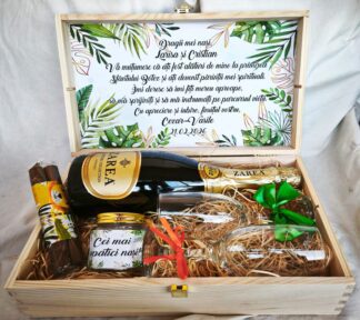 cadoun nasi cu sampanie si pahare