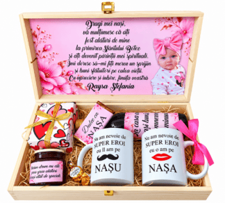 pentru nasul si nasa un cadou deosebit roz