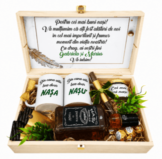 cadou personalizat cu cani pentru nasi